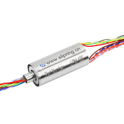Compact 12 Circuit Capsule Slip Ring for LVDS Signals with Gold to Gold Contact