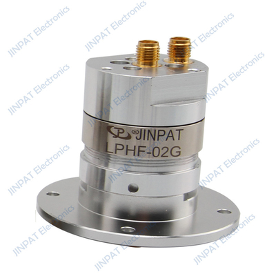 डबल चैनल स्लिप रिंग आरएफ समाक्षीय घूर्णी जोड़ों के लिए IP60 60 RMP तक की गति के लिए कॉम्पैक्ट सिग्नलिंग स्लिप रिंग के साथ।