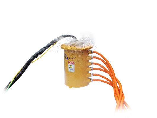 भारी-भरकम रोटरी ड्रिलिंग उपकरण के लिए 1000VAC/24V दोहरी-वोल्टेज और 4×300A पावर सर्किट के साथ रोटरी स्लिप रिंग