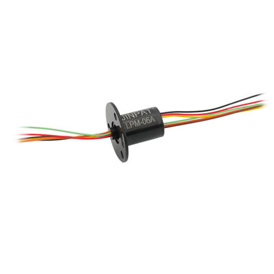 300RPM मिनिएचर कैप्सूल स्लिप रिंग 6 सर्किट 2A IP40, एकीकृत संरचना डिजाइन