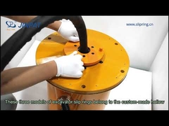 निर्माण मशीनरी थ्रू होल स्लिप रिंग्स IP65 36VDC