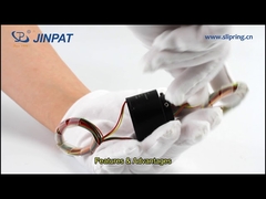 LPT012B-0602-HS-HT थ्रू बोर स्लिप रिंग, कम टॉर्क, लंबे जीवन के साथ व्यास