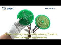 केबल रील के लिए 2 सर्किट के साथ फ्लैट टाइप रूटिंग 5A का पैनकेक स्लिप रिंग